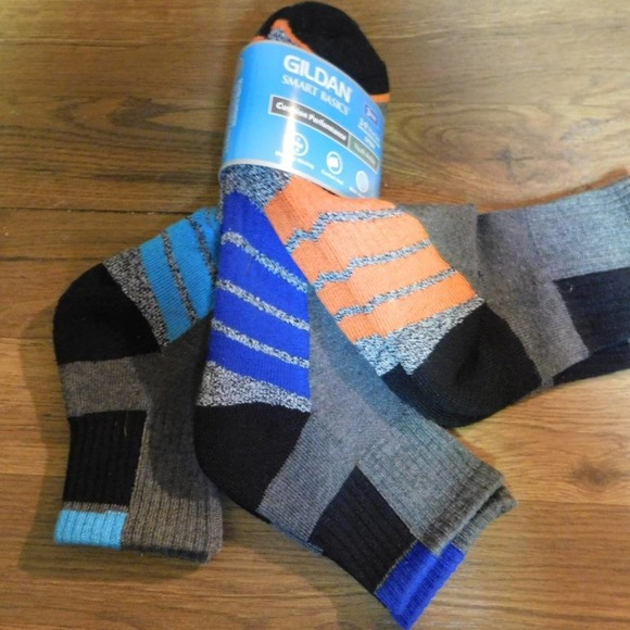 Gildan Smart Basics Youth 3 pr. Ankle Socks 3-9 - Picture 4 of 6